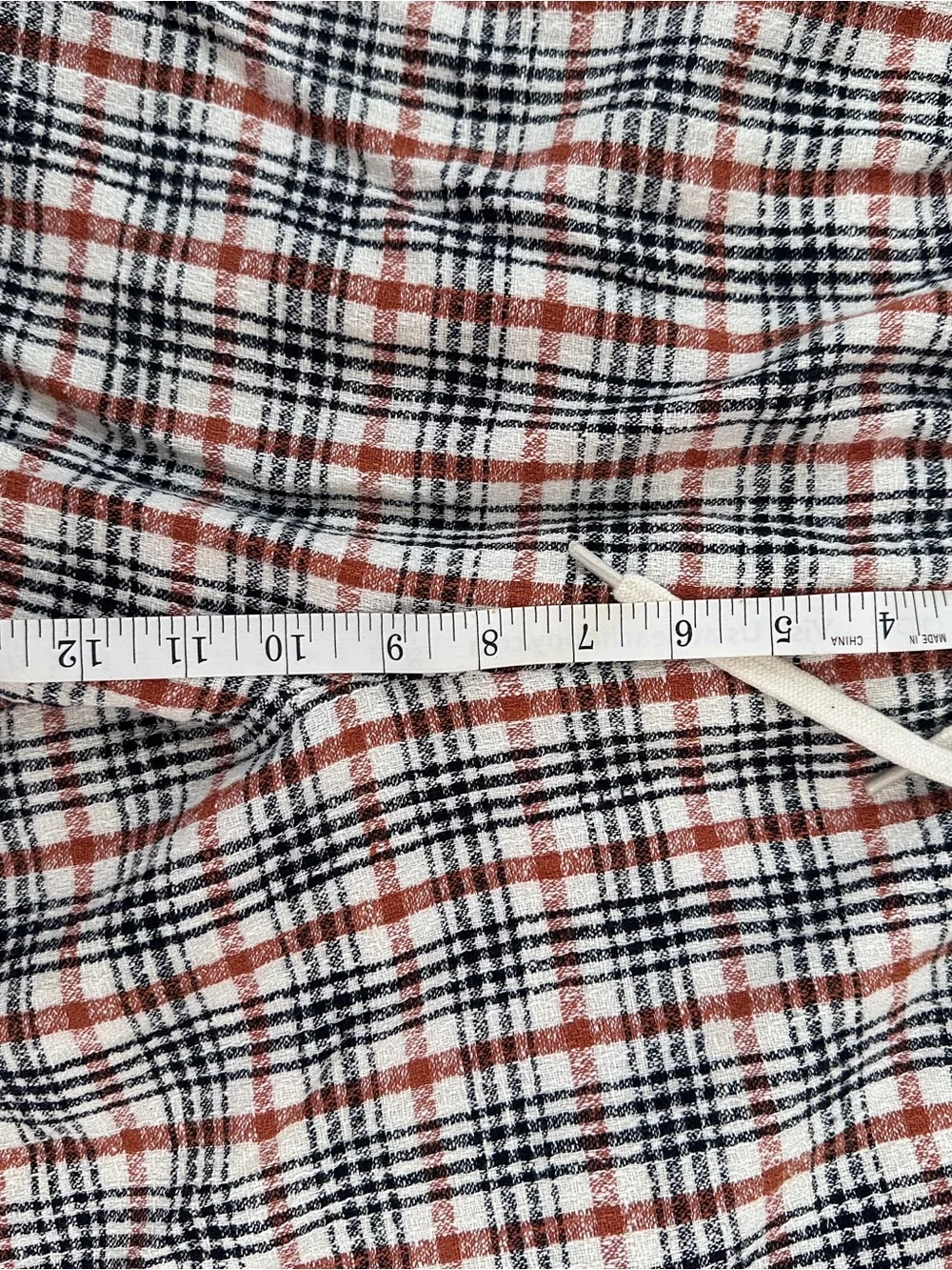 Free People Plaid Bomber Jacket & Pants Set in White, Red & Black